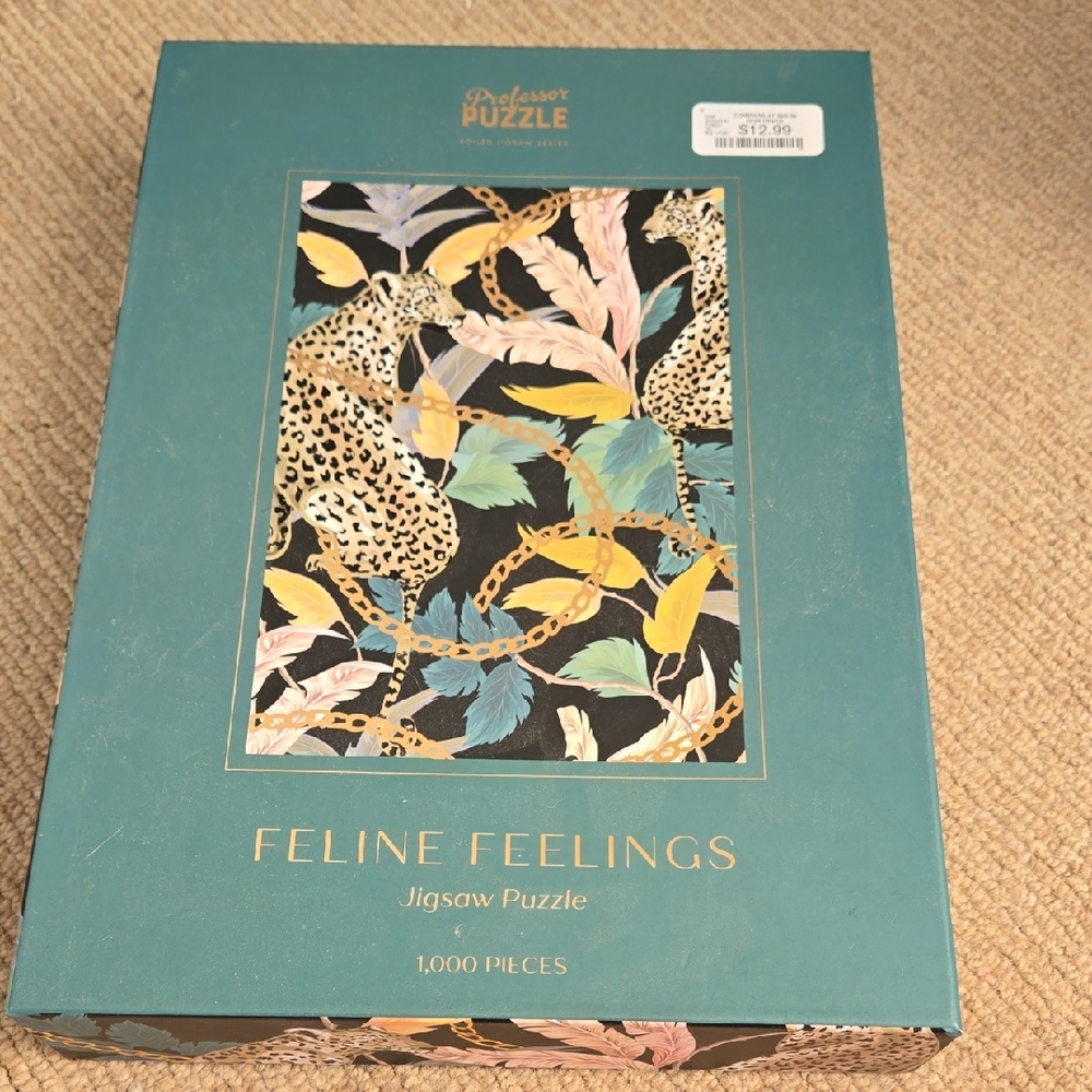 Professor Puzzle Feline Feelings Jigsaw Puzzle - Multicolor